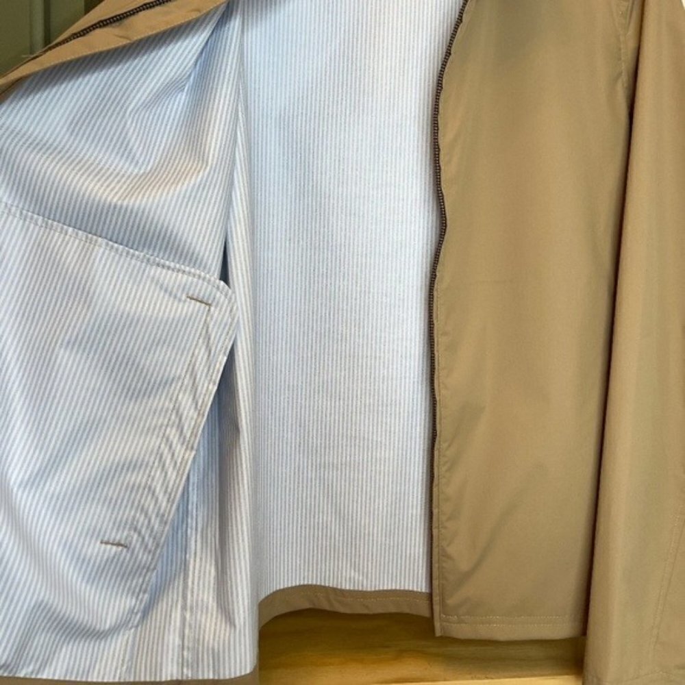 Brooks Brothers Men's Polyester Full Zip Lightweight Rain Jacket Size Medium - Picture 9 of 13